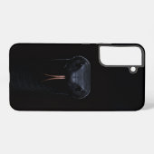 ブラック 4 Luxe Galaxy S22+ ケース ブラックマンバ (裏面横)