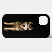 ブラック 4 Luxe iPhone 13、アイシーエリートハスキー Case-Mate iPhoneケース (裏面 (横))