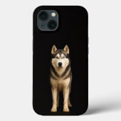 ブラック 4 Luxe iPhone 13、アイシーエリートハスキー Case-Mate iPhoneケース (裏面)