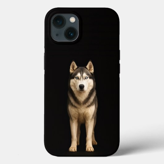ブラック 4 Luxe iPhone 13、アイシーエリートハスキー Case-Mate iPhoneケース (裏面)