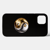 ブラック 4 Luxe iPhone 13、ハーモニー陰陽 Case-Mate iPhoneケース (裏面 (横))