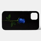 ブラック 4 Luxe iPhone 13、ミッドナイトブルーローズ Case-Mate iPhoneケース (裏面 (横))