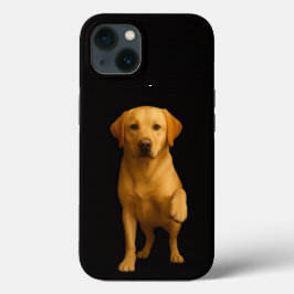 ブラック 4 Luxe iPhone 13、ラブラドールの愛犬 13ケース