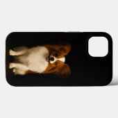 ブラック 4 Luxe iPhone 13、リファインド・トイ・パピヨン Case-Mate iPhoneケース (裏面 (横))
