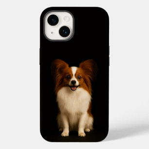 ブラック 4 Luxe iPhone 14 マット、リファインド パピヨン Case-Mate iPhone 14ケース
