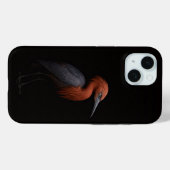 ブラック 4 Luxe iPhone 15 ケース、紅鷺 Case-Mate iPhoneケース (裏面 (横))