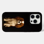 ブラック 4 Luxe iPhone 15 Pro マット キャバリア・スパニエル Case-Mate iPhoneケース (裏面 (横))