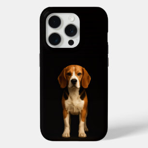 ブラック 4 Luxe iPhone 15 Pro マット ビーグル Proケース