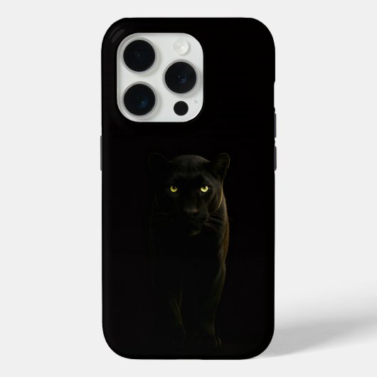 ブラック 4 Luxe iPhone 15 Pro マット ブラックパンサー Case-Mate iPhoneケース (裏面)