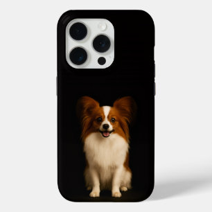 ブラック 4 Luxe iPhone 15 Pro マット リファインド パピヨン Proケース
