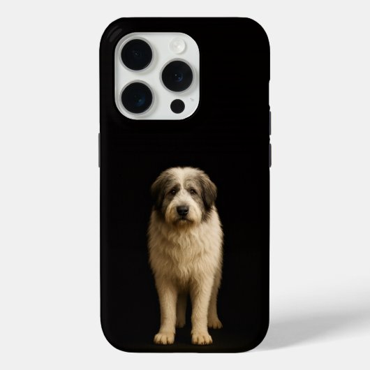 ブラック 4 Luxe iPhone 15 Pro マテ ミオリティック・シェパード Case-Mate iPhoneケース (裏面)