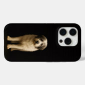 ブラック 4 Luxe iPhone 15 Pro マテ ミオリティック・シェパード Case-Mate iPhoneケース (裏面 (横))