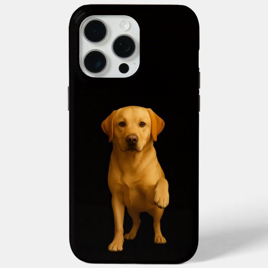 ブラック 4 Luxe iPhone 15 Pro Max、やさしいラブラドール Case-Mate iPhoneケース (裏面)
