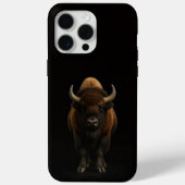 ブラック 4 Luxe iPhone 15 Pro Max、アメリカバイソン Case-Mate iPhoneケース (裏面)