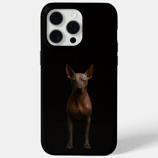 ブラック 4 Luxe iPhone 15 Pro Max アルゼンチン パイラ犬 Case-Mate iPhoneケース (裏面)