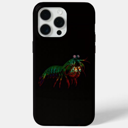 ブラック 4 Luxe iPhone 15 Pro Max、シャコ Case-Mate iPhoneケース (裏面)