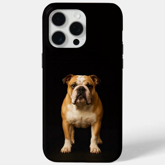 ブラック 4 Luxe iPhone 15 Pro Max スタミナブルドッグ Case-Mate iPhoneケース (裏面)