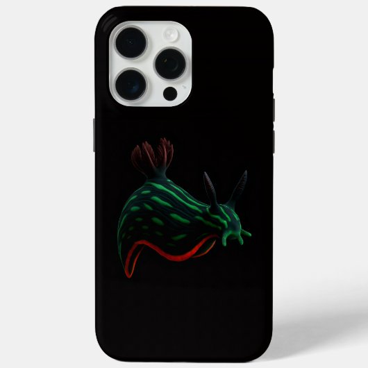 ブラック 4 Luxe iPhone 15 Pro Max、ネオンウミウシ Case-Mate iPhoneケース (裏面)
