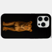 ブラック 4 Luxe iPhone 15 Pro Max、ノーブル ライオネス Case-Mate iPhoneケース (裏面 (横))