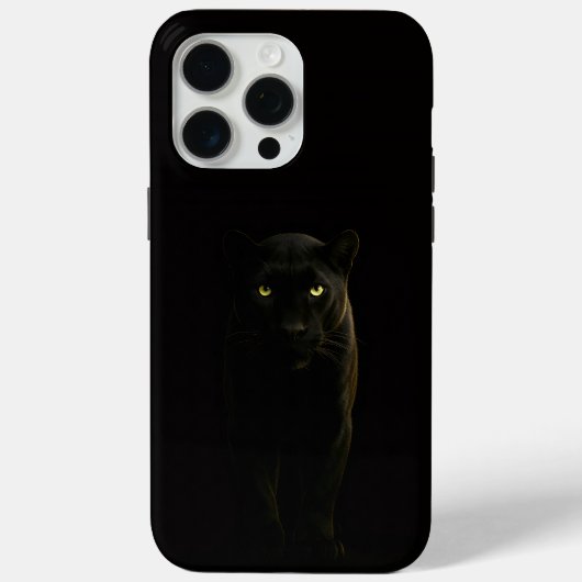ブラック 4 Luxe iPhone 15 Pro Max ブラックパンサー Case-Mate iPhoneケース (裏面)