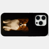 ブラック 4 Luxe iPhone 15 Pro Max、リファインド パピヨン Case-Mate iPhoneケース (裏面 (横))