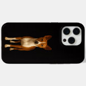 ブラック 4 Luxe iPhone 15 Pro Max、洗練されたバセンジー犬 Case-Mate iPhoneケース (裏面 (横))
