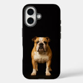 ブラック 4 Luxe iPhone 16 カバー、スタミナ・ブルドッグ Case-Mate iPhoneケース (裏面)