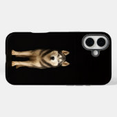 ブラック 4 Luxe iPhone 16 Plus、アイシーエリートハスキー Case-Mate iPhoneケース (裏面 (横))