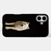 ブラック 4 Luxe iPhone 16 Plus、アイボリー アークティック ウルフ Case-Mate iPhoneケース (裏面 (横))