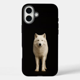ブラック 4 Luxe iPhone 16 Plus、アイボリー アークティック ウルフ Plusケース
