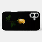 ブラック 4 Luxe iPhone 16 Plus、サンリットイエローローズ Case-Mate iPhoneケース (裏面 (横))