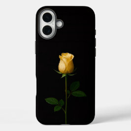 ブラック 4 Luxe iPhone 16 Plus、サンリットイエローローズ Plusケース