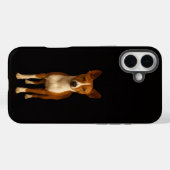 ブラック 4 Luxe iPhone 16 Plus、洗練されたバセンジー犬 Case-Mate iPhoneケース (裏面 (横))