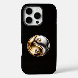 ブラック 4 Luxe iPhone 16 Pro ハーモニー陰陽 Proケース