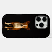 ブラック 4 Luxe iPhone 16 Pro、上品なバセンジー犬 Case-Mate iPhoneケース (裏面 (横))