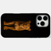 ブラック 4 Luxe iPhone 16 Pro Max、ノーブル ライオネス Case-Mate iPhoneケース (裏面 (横))