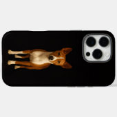 ブラック 4 Luxe iPhone 16 Pro Max、洗練されたバセンジー犬 Case-Mate iPhoneケース (裏面 (横))