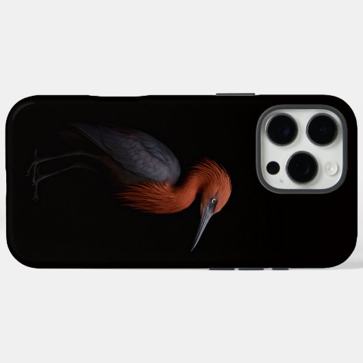 ブラック 4 Luxe iPhone 16 Pro Max、Reddish Egret Case-Mate iPhoneケース (裏面 (横))