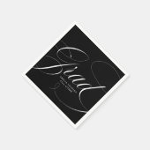 ブラック | Eloquence卒業 スタンダードカクテルナプキン (角)