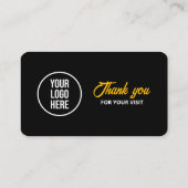 ブラック Google レビュー QR コード ビジネス レビュー リンク 名刺 (裏面)