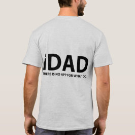 ブラック「iDAD」Tシャツ Tシャツ