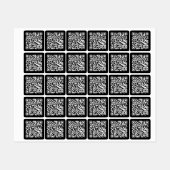 ブラック | QRコード ファブリック 衣類ラベル ラベル (シート)