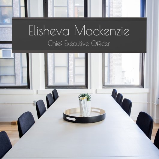 ブラックB&Wオフィスドア署名シンボルや象徴名プレート サインプレート