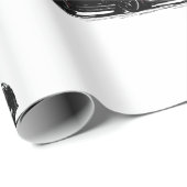 ブラックC7コルベット包装紙 ラッピングペーパー (ロールコーナー)