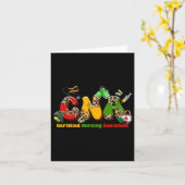 ブラックCna卒業認定の看護Istant Blac カード (黄色い花)