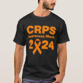 ブラックCRPS認識度2024 Tシャツ (正面)