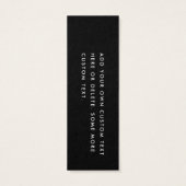 ブラックDIY価格つるラベルとカスタムロゴ (裏面)