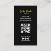 ブラックDJs Karaoke DJs Signer Vocal Music Producer 名刺 (裏面)