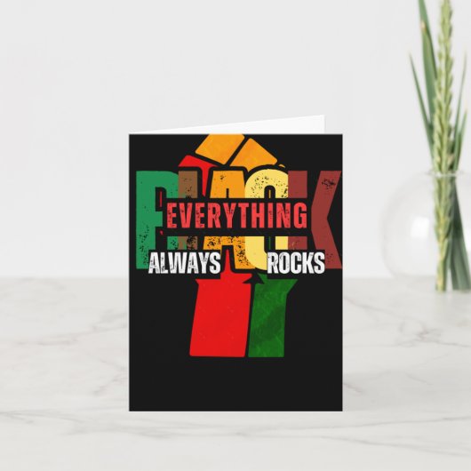 ブラックEverything Alwaysロックシール カード (正面)