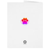 ブラックGSD子犬とハート&ビッグラブバレンタイン (裏面)